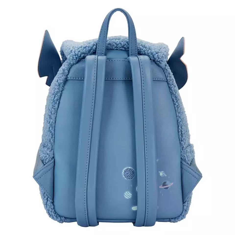 Loungefly Disney Lilo & Stitch Plush Sherpa Stitch Mini Backpack Loungefly Disney Lilo & Stitch Plush Sherpa Stitch Mini Backpack