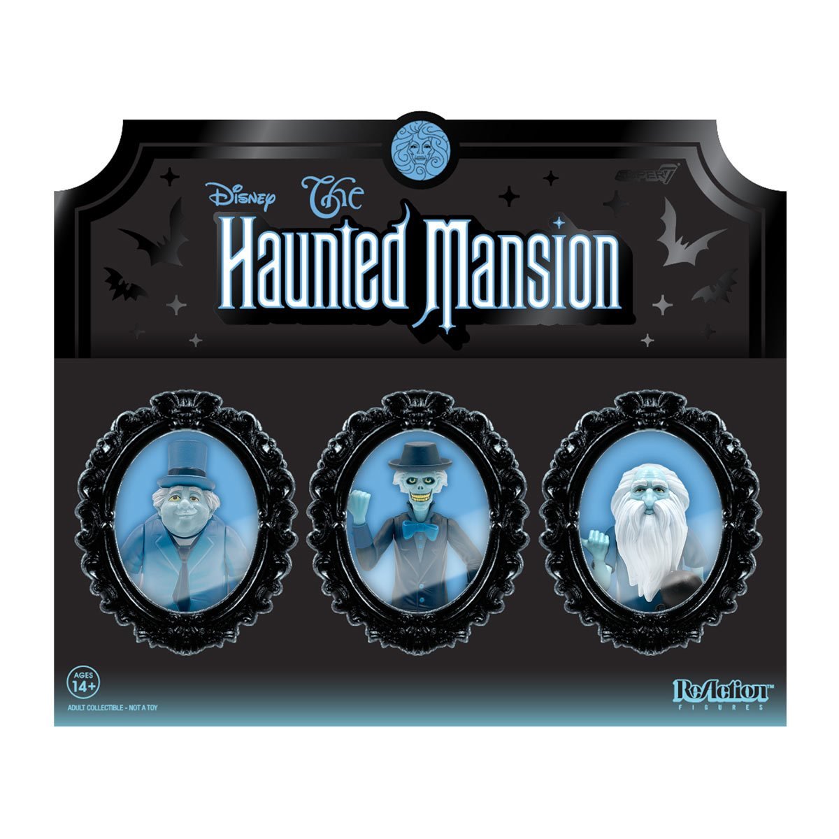 Haunted Mansion Hitchhiking Ghosts 3 3/4-Inch ReAction Figure Set of 3 - SDCC Exclusive Haunted Mansion Hitchhiking Ghosts 3 3/4-Inch ReAction Figure Set of 3 - SDCC Exclusive