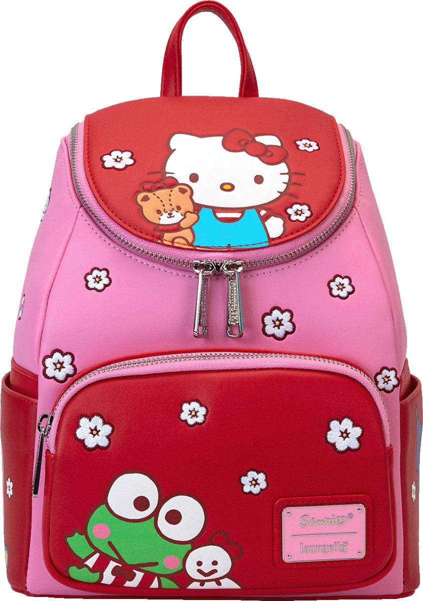 Loungefly Hello Kitty & Friends Red And Pink Mini Backpack - Sanrio Loungefly Hello Kitty & Friends Red And Pink Mini Backpack - Sanrio
