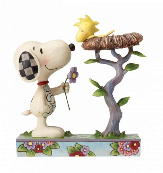 Jim Shore Peanuts Snoopy & Woodstock in Nest Figurine Jim Shore Peanuts Snoopy & Woodstock in Nest Figurine
