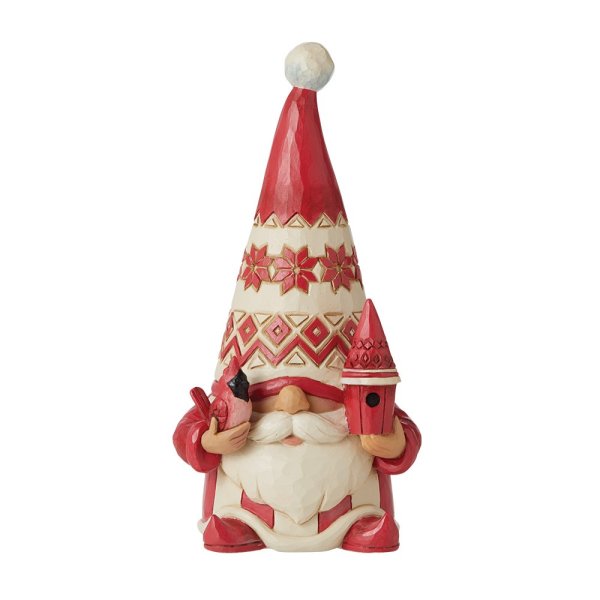 Jim Shore Heartwood Creek Gnome with Birdhouse Figurine
