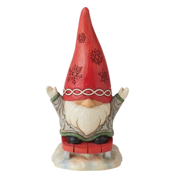 Jim Shore Heartwood Creek Gnome with Sled Figurine