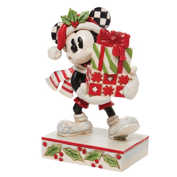 Jim Shore Disney Traditions Christmas Mickey Mouse with Presents