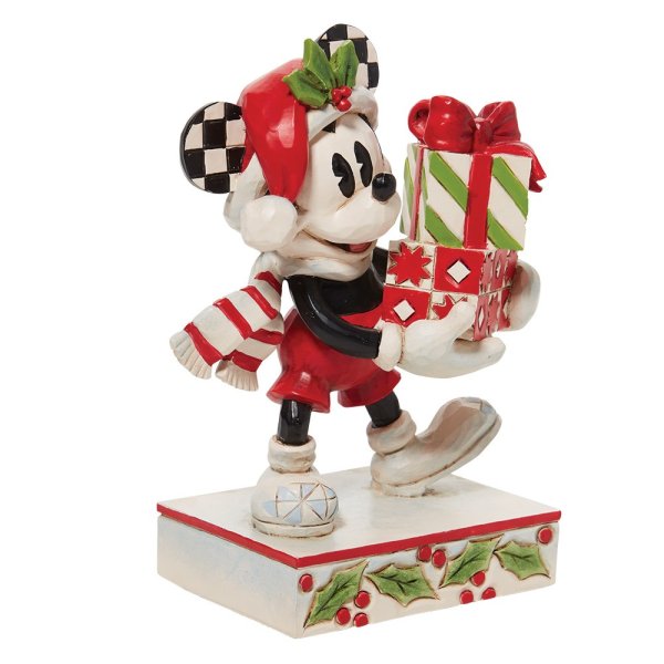Jim Shore Disney Traditions Christmas Mickey Mouse with Presents