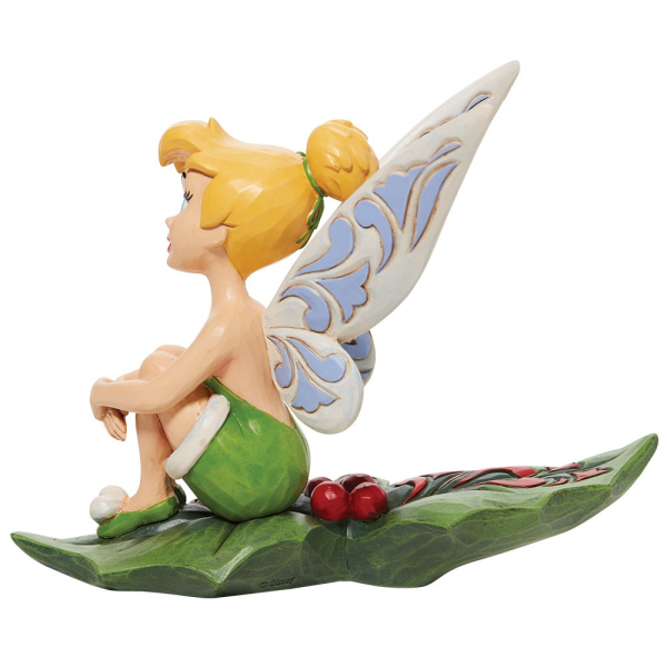 Jim Shore Disney Traditions Tinker Bell Sitting on Holly Jim Shore Disney Traditions Tinker Bell Sitting on Holly
