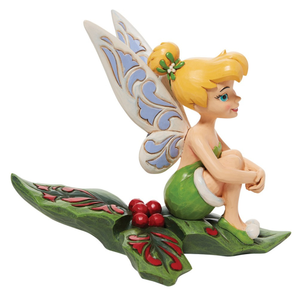 Jim Shore Disney Traditions Tinker Bell Sitting on Holly Jim Shore Disney Traditions Tinker Bell Sitting on Holly