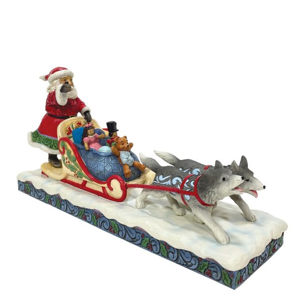 Jim Shore Heartwood Creek Santa in Dog Sled with Toys Figurine Jim Shore Heartwood Creek Santa in Dog Sled with Toys Figurine