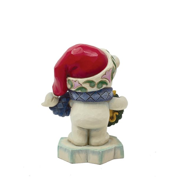 Jim Shore Heartwood Creek Bear with Kitten in Wreath Pint Sized Figurine
