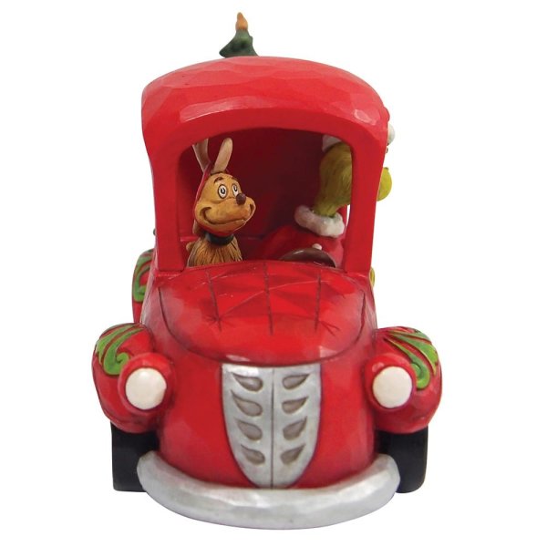 Jim Shore The Grinch in Red Truck Figurine Jim Shore The Grinch in Red Truck Figurine