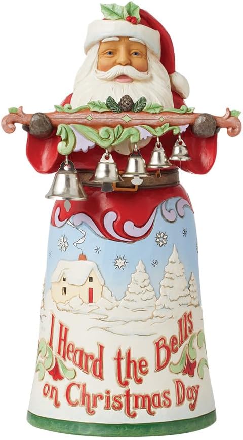 Jim Shore Heartwood Creek 18th Annual Song Series Santa with Bells Figurine Jim Shore Heartwood Creek 18th Annual Song Series Santa with Bells Figurine