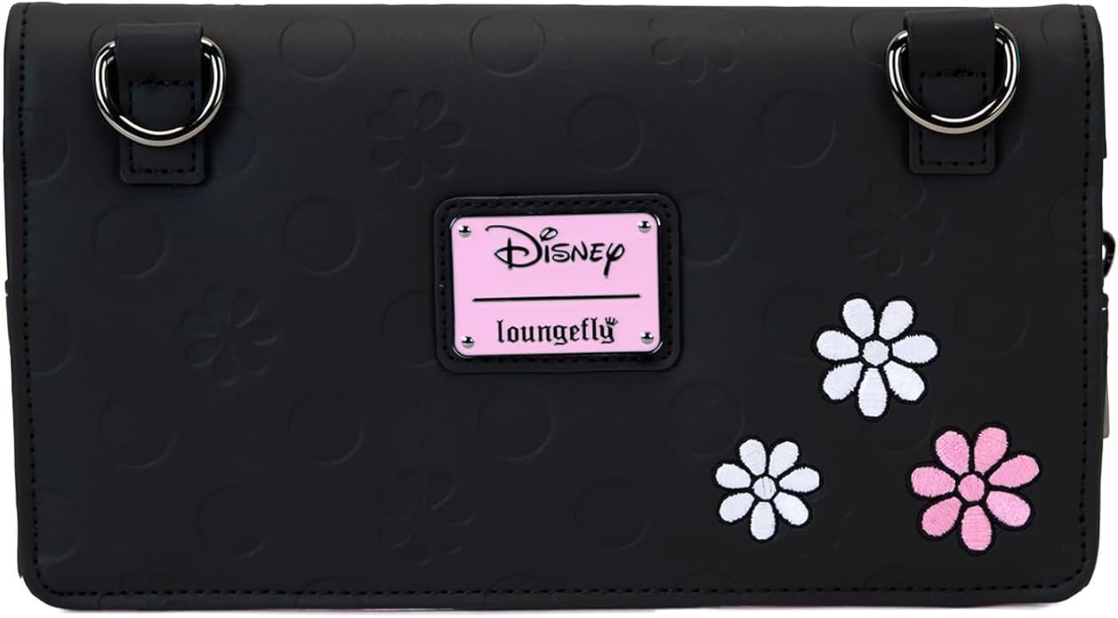 Loungefly Disney Minnie Floral Rock The Dots Clutch Crossbody Bag Loungefly Disney Minnie Floral Rock The Dots Clutch Crossbody Bag