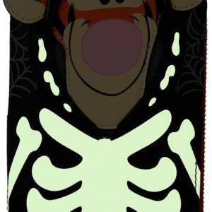 Loungefly Disney Winnie the Pooh Skeleton Tigger Glow Zip Around Wallet