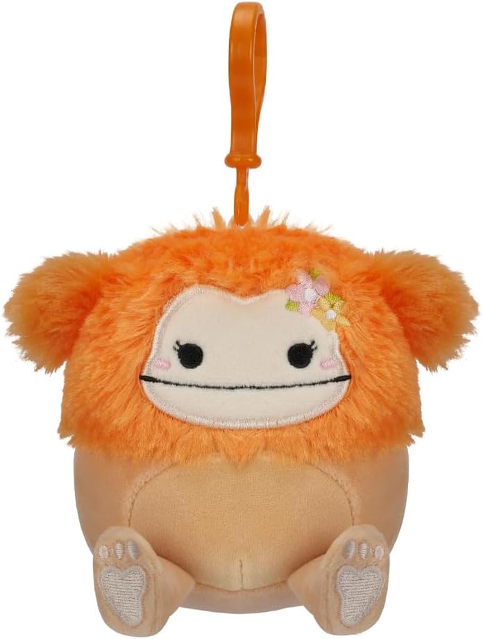 Squishmallows 3.5 inch Clip-on Plush Shasta the Orange Bigfoot Squishmallows 3.5 inch Clip-on Plush Shasta the Orange Bigfoot