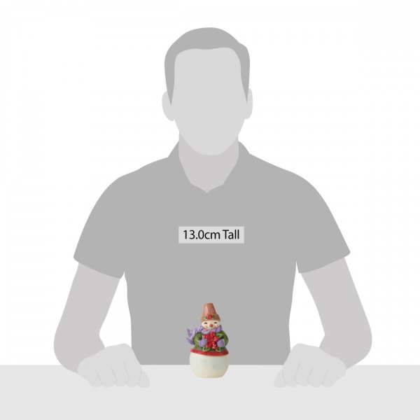 Jim Shore Heartwood Creek Pint Sized Snowman Poinsettia Jim Shore Heartwood Creek Pint Sized Snowman Poinsettia
