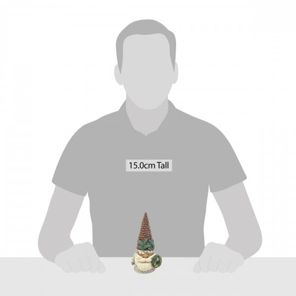 Jim Shore Heartwood Creek Gnome with Pinecone Hat Figurine