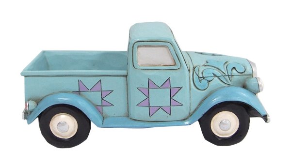 Jim Shore Heartwood Creek Blue Mini Pickup Figurine Jim Shore Heartwood Creek Blue Mini Pickup Figurine