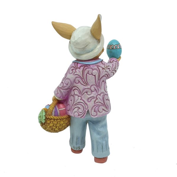 Jim Shore Heartwood Creek Pint Size Bunny with Eggs Figurine