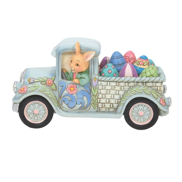 Jim Shore Heartwood Creek Easter Truck with Eggs Figurine