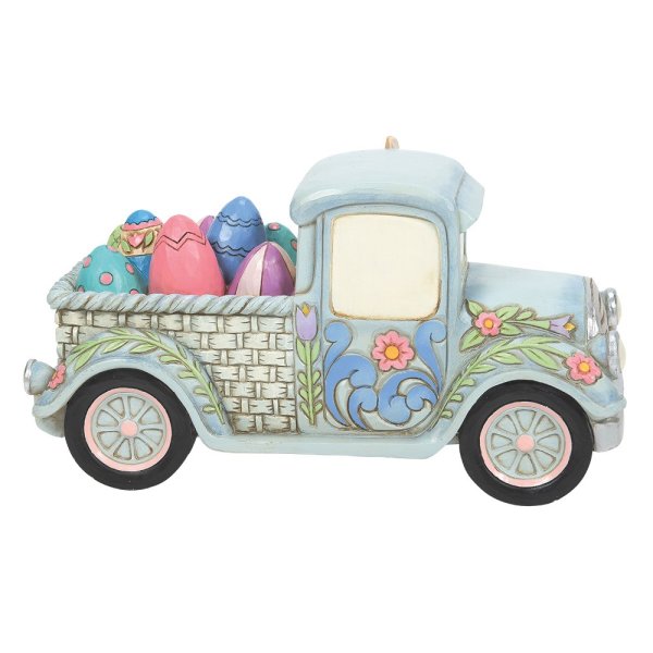 Jim Shore Heartwood Creek Easter Truck with Eggs Figurine