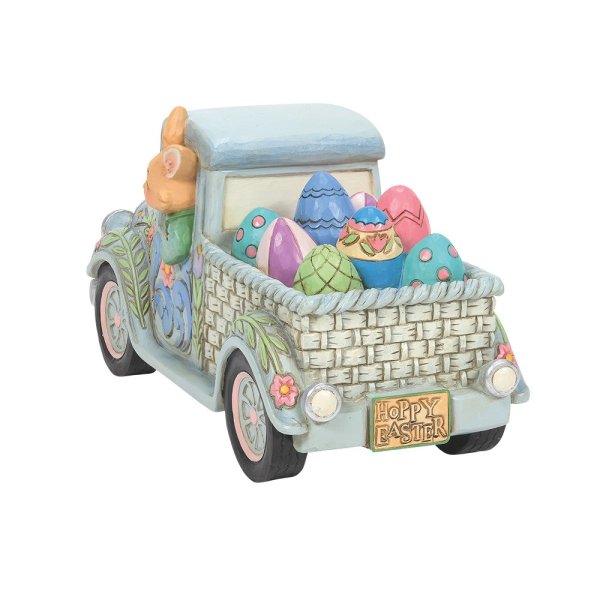 Jim Shore Heartwood Creek Easter Truck with Eggs Figurine