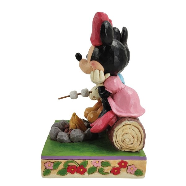Jim Shore Disney Traditions Mickey & Minnie in front of a  Campfire