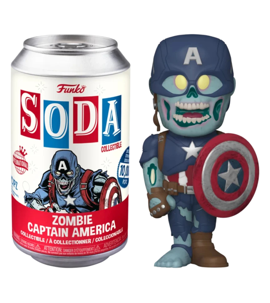 Funko Vinyl SODA Marvel - What If? Zombie Captain America - with chance of Chase Funko Vinyl SODA Marvel - What If? Zombie Captain America - with chance of Chase