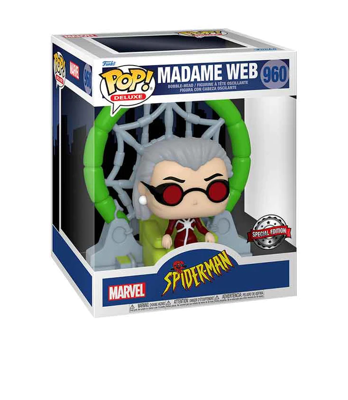 Funko Vinyl POP Deluxe: Animated Spiderman- Madame Web Funko Vinyl POP Deluxe: Animated Spiderman- Madame Web