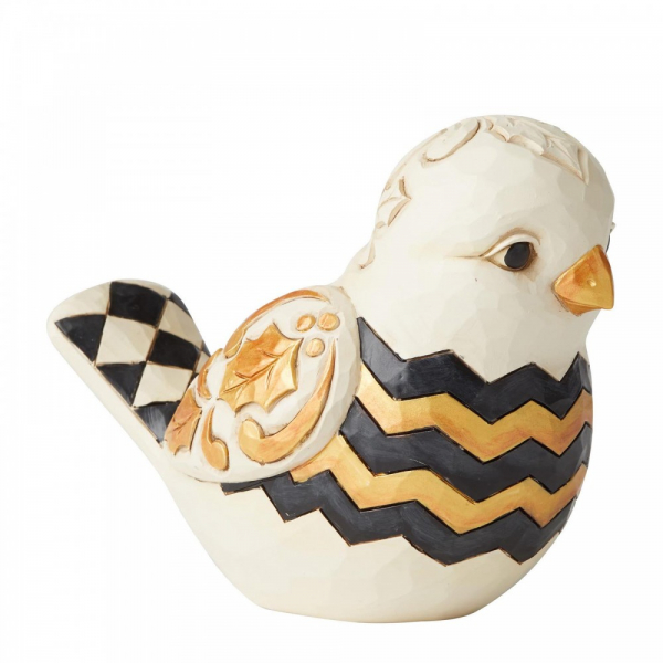 Heartwood Creek Winged Winter Wonder Black and Gold Pint-Sized Figurine - 6004202 Heartwood Creek Winged Winter Wonder Black and Gold Pint-Sized Figurine - 6004202