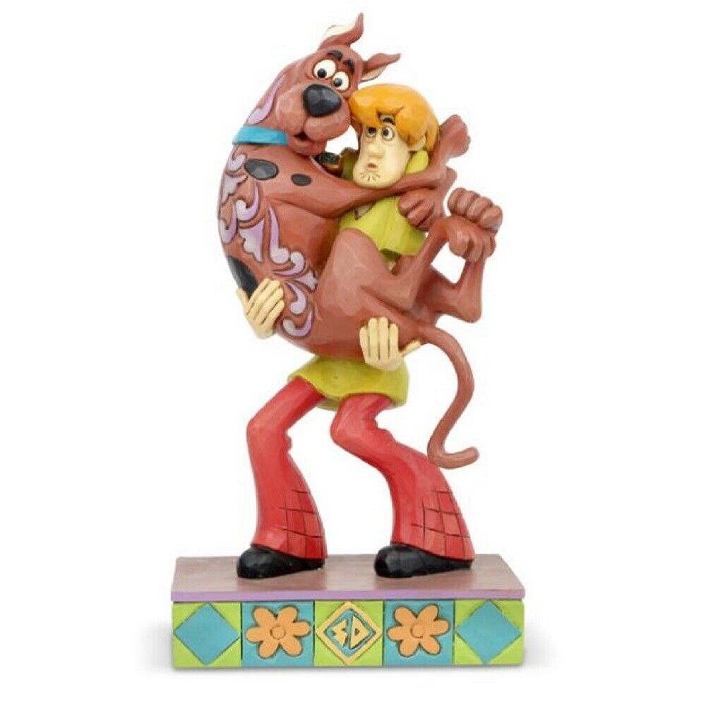 Jim Shore Scooby Doo Ru-Roh! (Shaggy holding Scooby Figurine) - 6005979