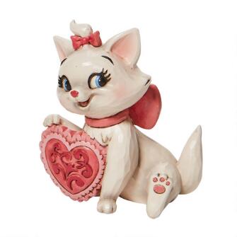 Jim Shore Disney Traditions Marie Heart Mini Figurine Jim Shore Disney Traditions Marie Heart Mini Figurine
