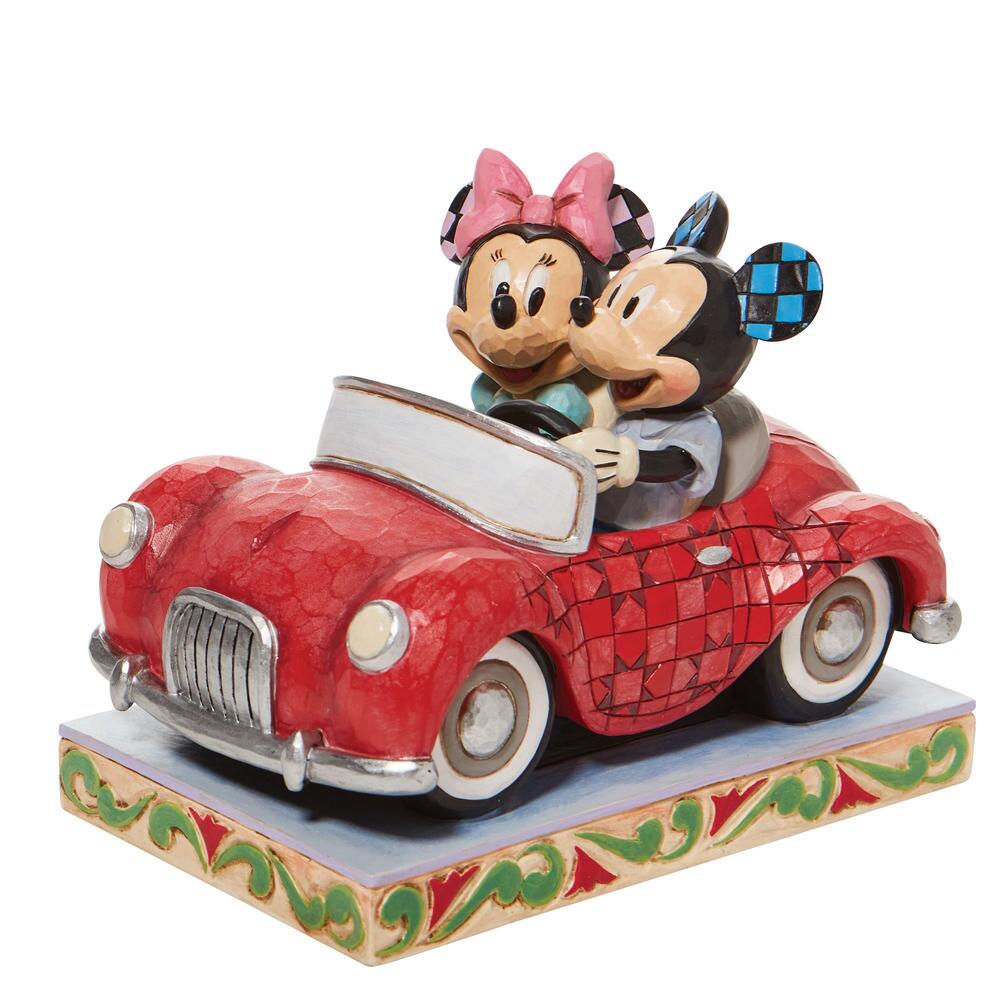 Jim Shore Disney Traditions Minnie and Mickey in Car