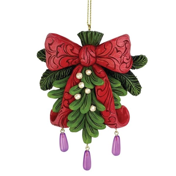 Jim Shore Heartwood Creek Legend of Mistletoe Hanging Ornament