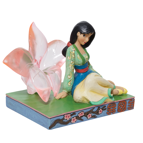Jim Shore Disney Traditions Mulan with Clear Resin Cherry Blossom Jim Shore Disney Traditions Mulan with Clear Resin Cherry Blossom