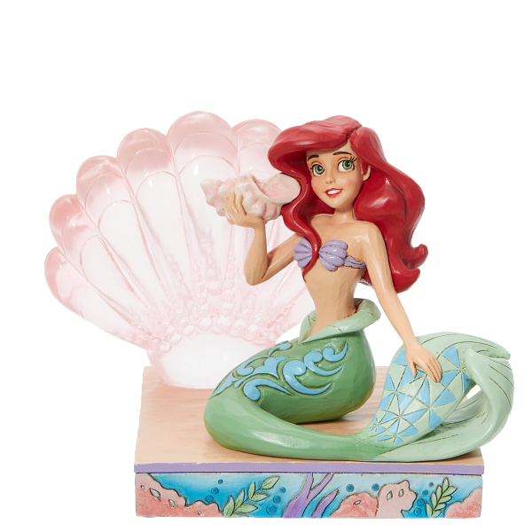 Jim Shore Disney Traditions Ariel with Clear Resin Shell