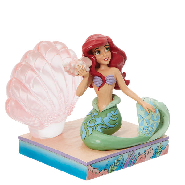 Jim Shore Disney Traditions Ariel with Clear Resin Shell Jim Shore Disney Traditions Ariel with Clear Resin Shell