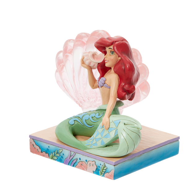Jim Shore Disney Traditions Ariel with Clear Resin Shell Jim Shore Disney Traditions Ariel with Clear Resin Shell