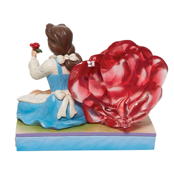 Jim Shore Disney Traditions Belle with Clear Resin Rose