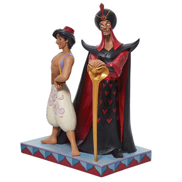 Jim Shore Disney Traditions Aladdin and Jafar Good vs Evil