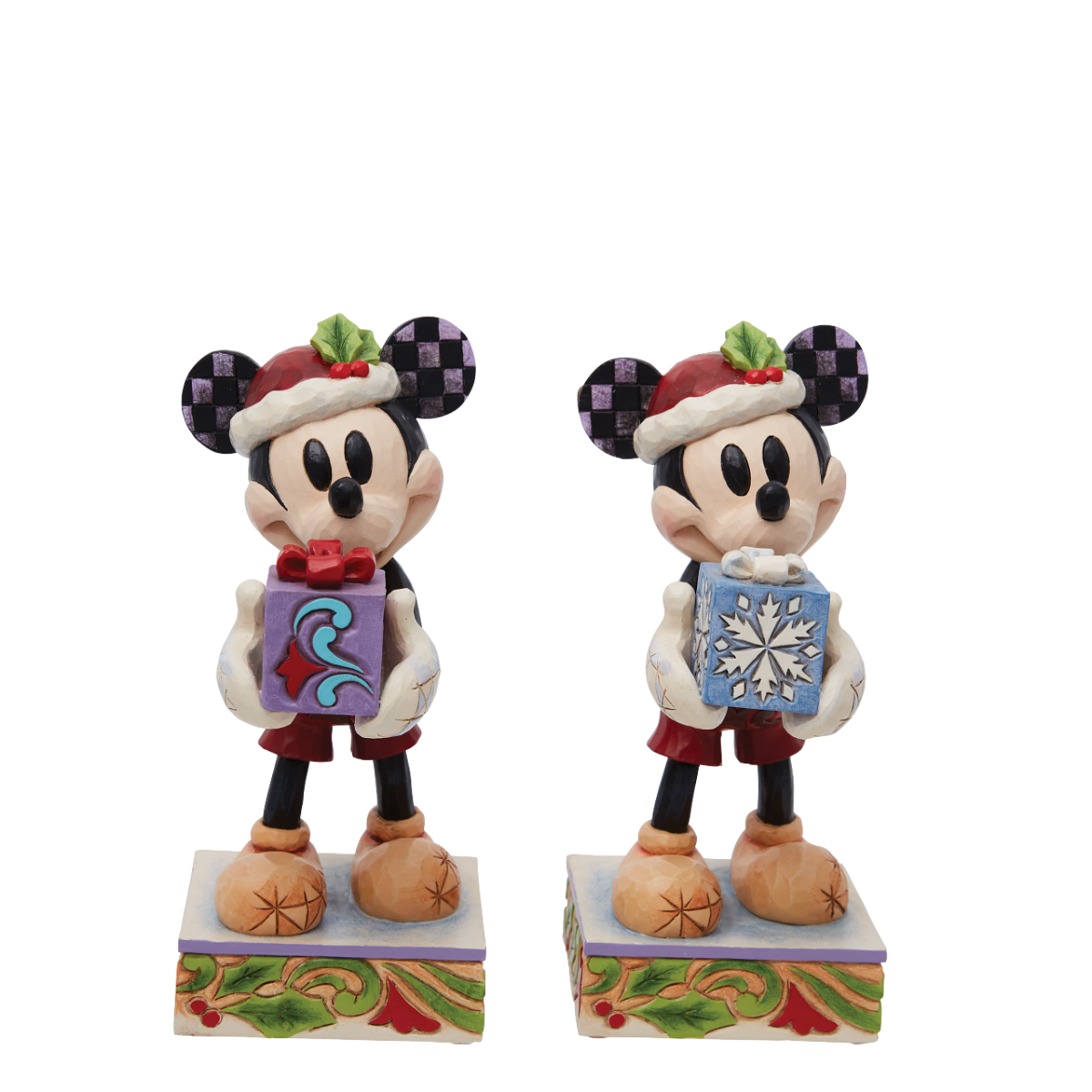 Jim Shore Disney Traditions Secret Santa(Mickey Mouse with Gift Figurine)