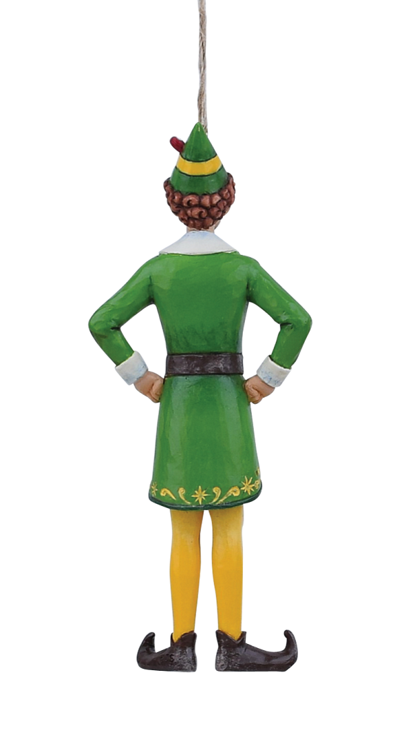 Jim Shore Buddy Elf in Classic Pose Hanging Ornament Jim Shore Buddy Elf in Classic Pose Hanging Ornament