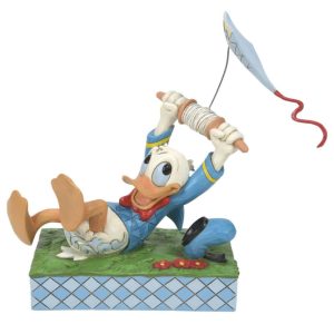 Jim Shore Disney Traditions A Flying Duck (Donald Flying a Kite)