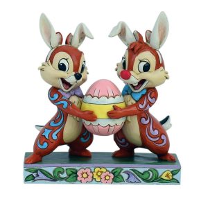Jim Shore Disney Traditions Mischievous Bunnies (Chip & Dale Easter)