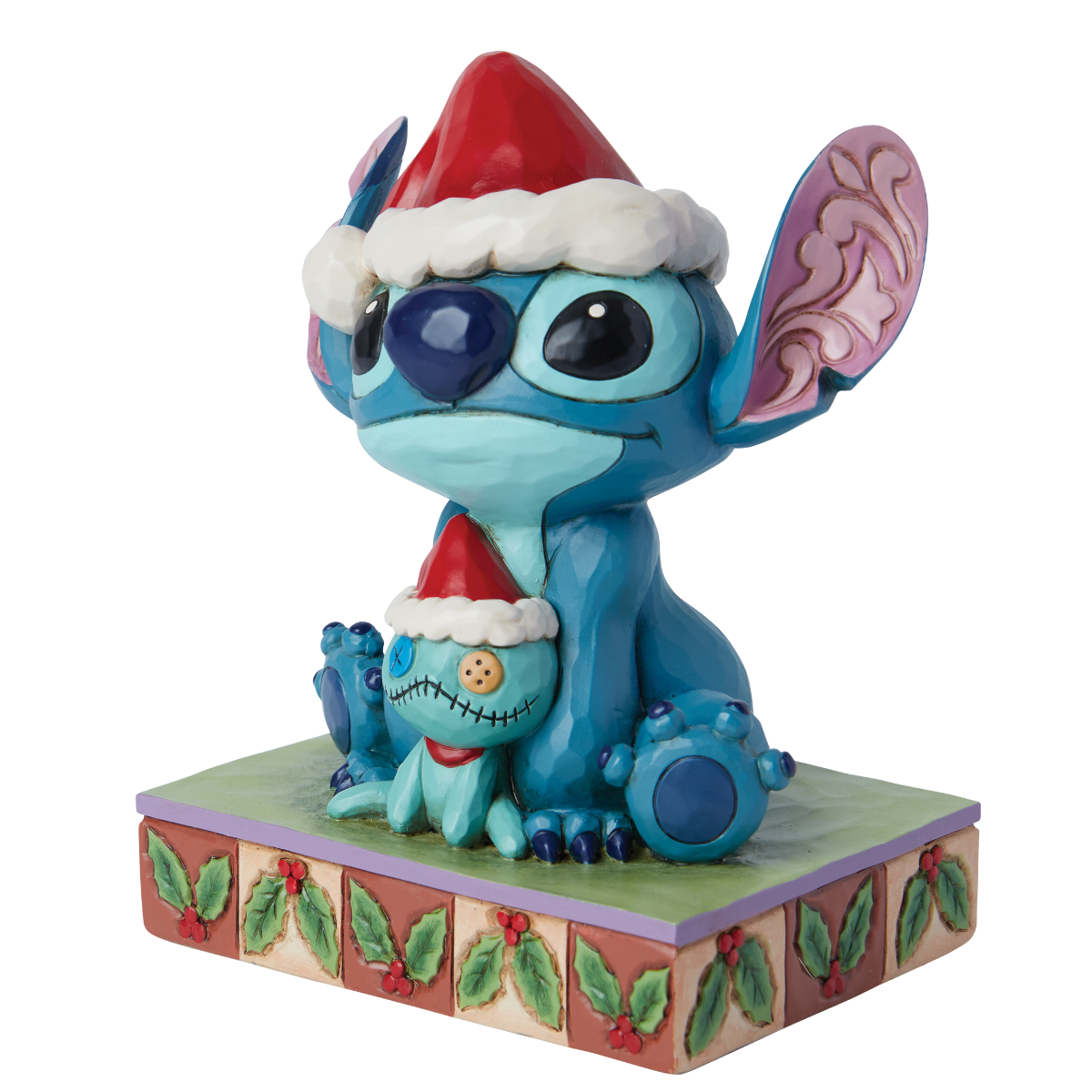 Jim Shore Disney Traditions Christmas Buddies Santa Stitch & Scrump Figurine Jim Shore Disney Traditions Christmas Buddies Santa Stitch & Scrump Figurine