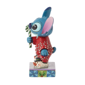 Jim Shore Disney Traditions Christmas Morning Holiday Stitch Personality Pose Figurine