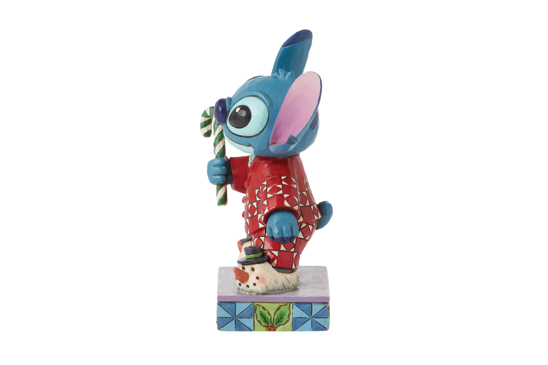 Jim Shore Disney Traditions Christmas Morning Holiday Stitch Personality Pose Figurine