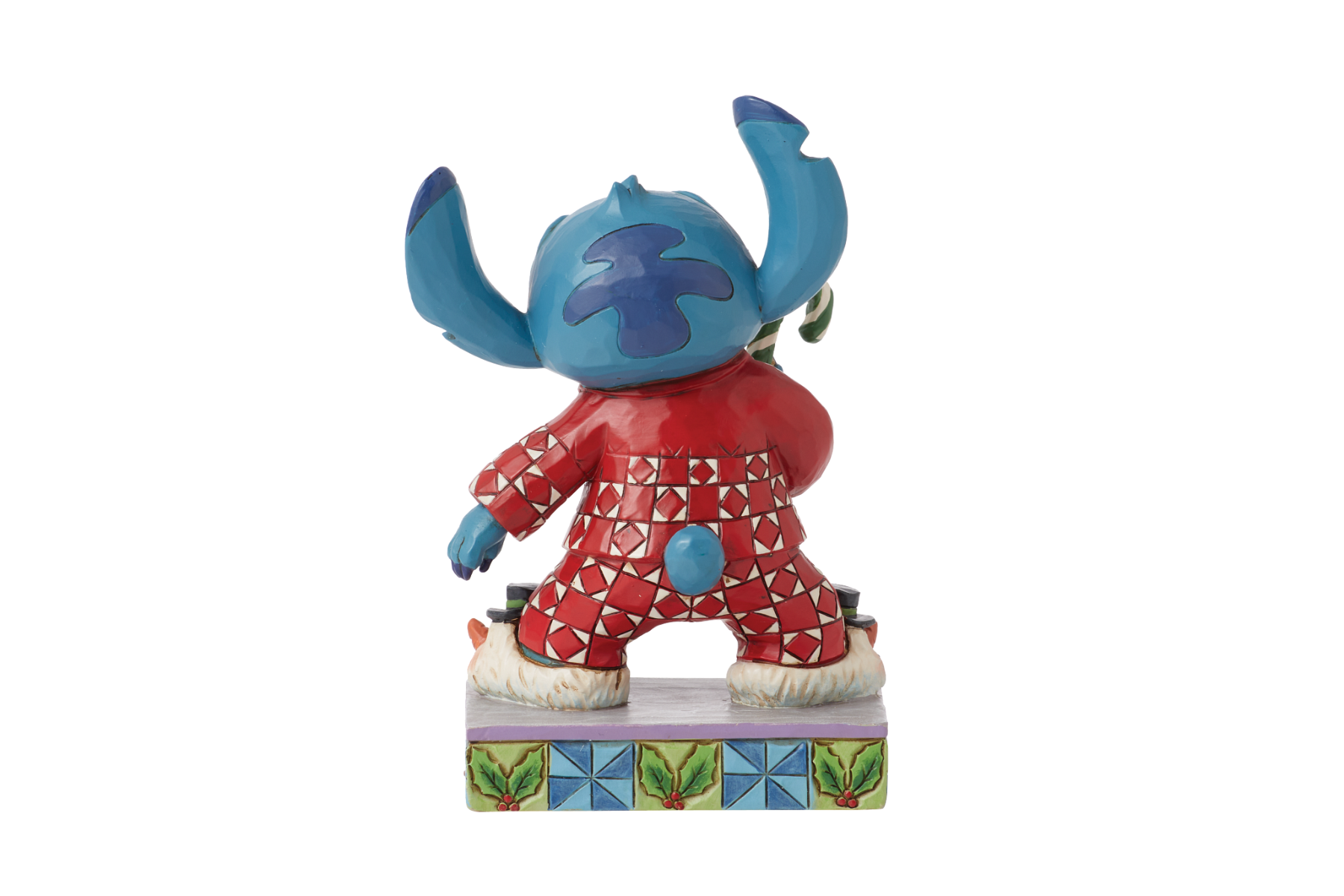 Jim Shore Disney Traditions Christmas Morning Holiday Stitch Personality Pose Figurine