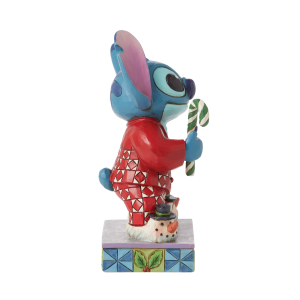 Jim Shore Disney Traditions Christmas Morning Holiday Stitch Personality Pose Figurine