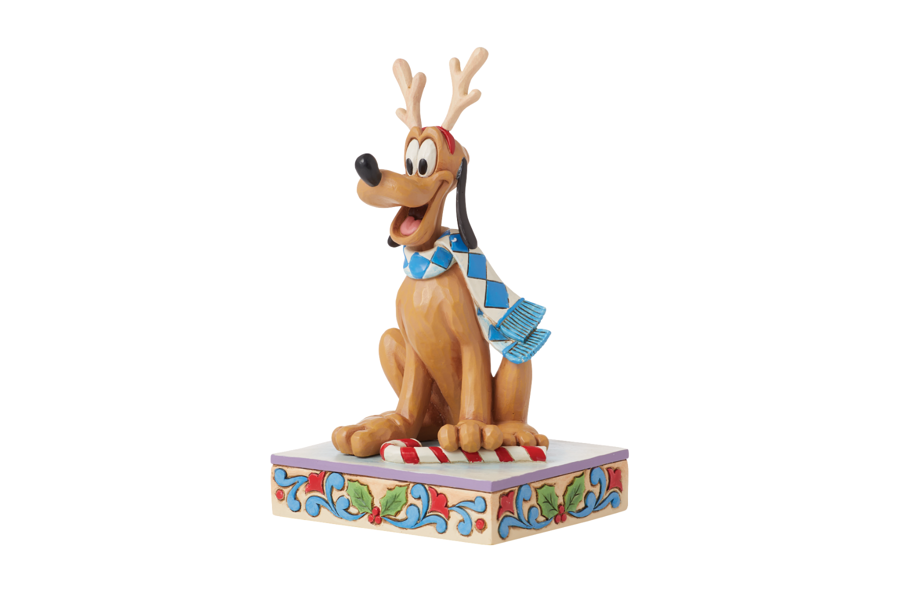 Jim Shore Disney Traditions Dashing Rein-dog Holiday Pluto Figurine Jim Shore Disney Traditions Dashing Rein-dog Holiday Pluto Figurine