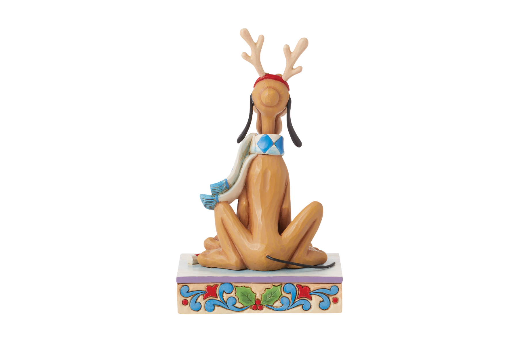 Jim Shore Disney Traditions Dashing Rein-dog Holiday Pluto Figurine Jim Shore Disney Traditions Dashing Rein-dog Holiday Pluto Figurine