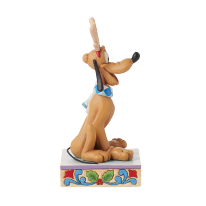 Jim Shore Disney Traditions Dashing Rein-dog Holiday Pluto Figurine